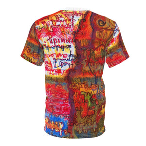 All Over Print Unique Wearable Art T-Shirt "Vibrant Oddity"