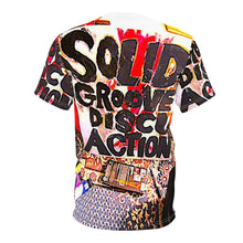 Load image into Gallery viewer, All Over Print Unique Wearable Art T-Shirt &quot;Solid Groove Disco Action&quot;

