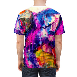 All Over Print Unique Wearable Art T-Shirt "Neon Hyperflow"