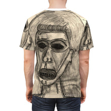 Load image into Gallery viewer, All Over Print Unique Wearable Art T-Shirt &quot;Glued To The Tube&quot;
