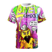 Load image into Gallery viewer, All Over Print Unique Wearable Art T-Shirt &quot;Money Comix&quot;
