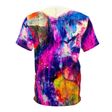 Load image into Gallery viewer, All Over Print Unique Wearable Art T-Shirt &quot;Neon Hyperflow&quot;
