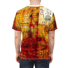 Load image into Gallery viewer, All Over Print Unique Wearable Art T-Shirt &quot;Orangely Yours&quot;
