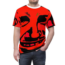 Load image into Gallery viewer, All Over Print Unique Wearable Art T-Shirt &quot;Red Rodney&quot;
